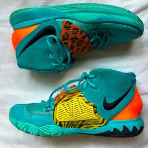 Nike Kyrie 6 Basketball Shoes Oráculo Aguamarina Amarillo Óptico Black